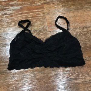 Black lace bralette